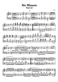Six menuets - Ludwig van Beethoven